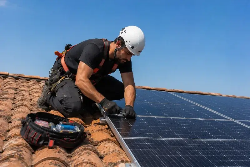 Maintenance et monitoring de panneaux solaires à Parempuyre